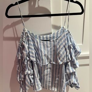 Zara striped blouse